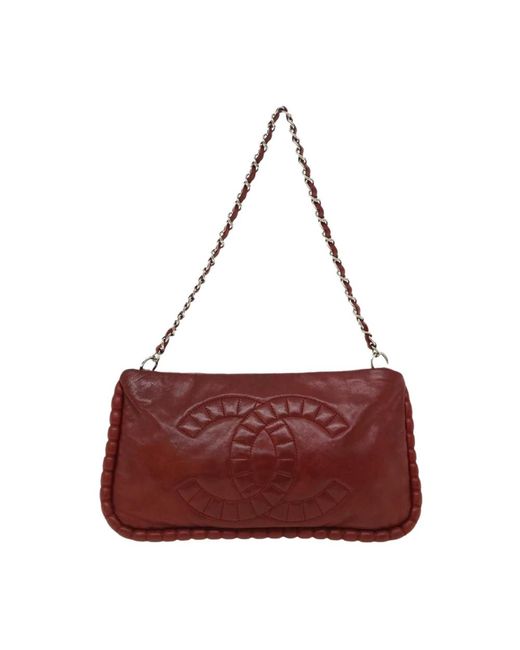 Chanel on the bund bag in burgundy Chanel Vintage en coloris Rouge | Lyst