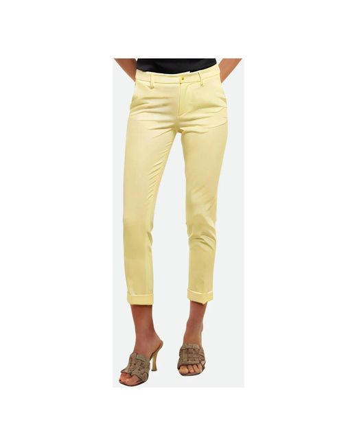 Trousers > cropped trousers Liu Jo en coloris Yellow