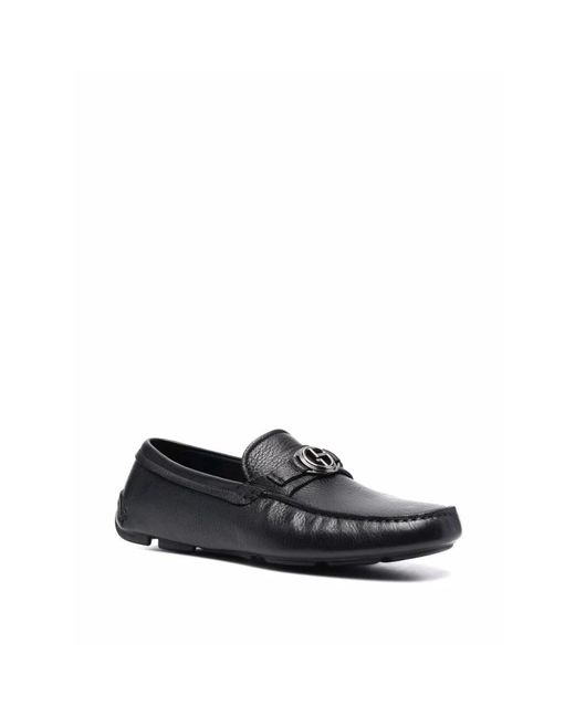 Giorgio Armani Black Loafers for men