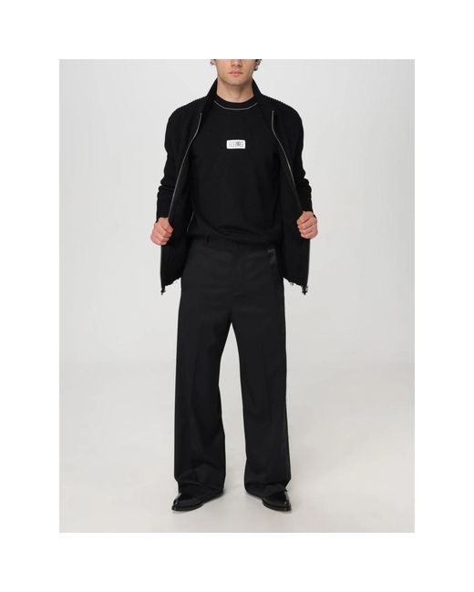 Wide Trousers MM6 by Maison Martin Margiela de hombre de color Black
