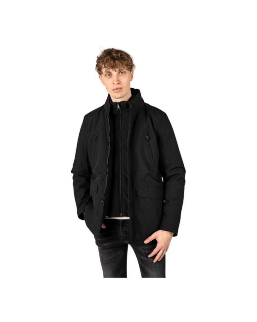 Winter Jackets Geox pour homme en coloris Black