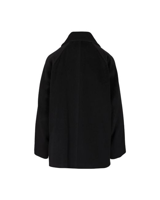 Max Mara Black Double-Breasted Coats