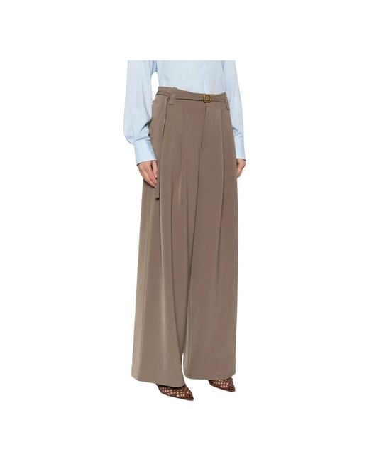 Isabelle Blanche Brown Wide Trousers