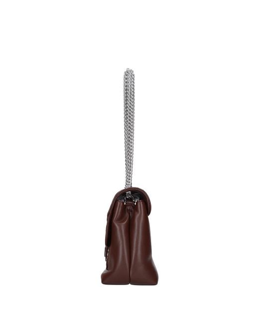 Gaelle Paris Brown Shoulder Bags