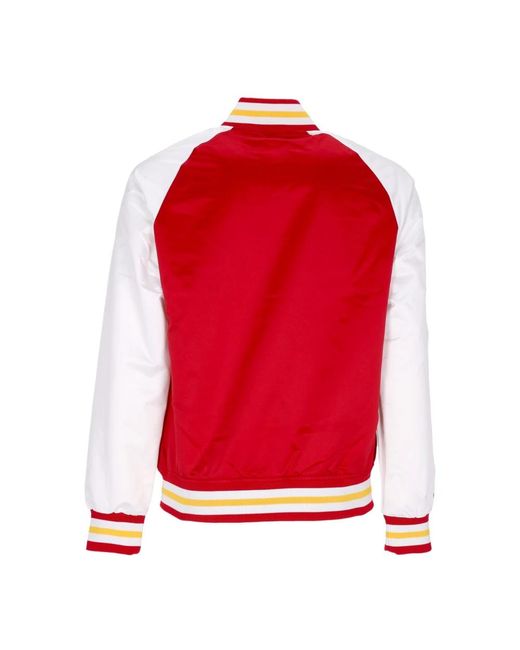 Mitchell & Ness Red Bomber Jackets for men