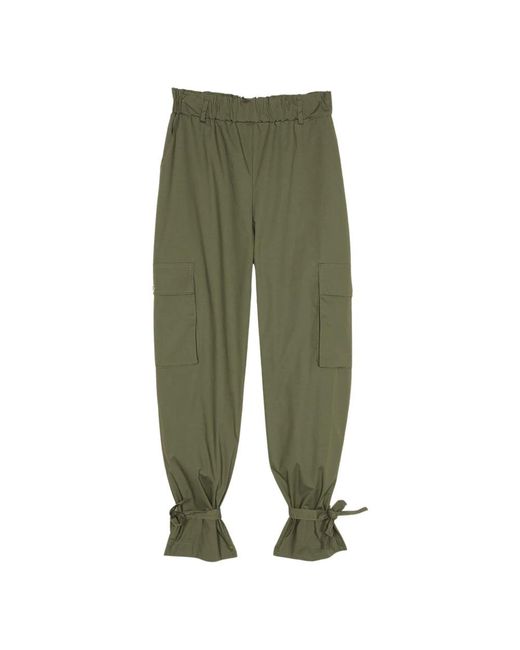 Twin Set Green Tapered Trousers