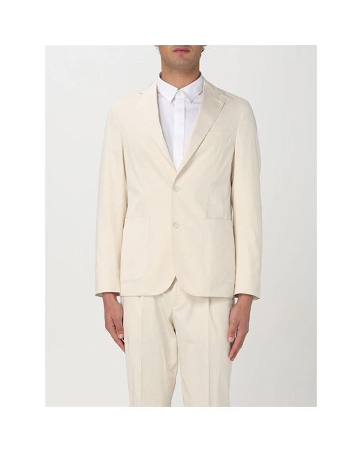 HUGO Blaue Boss Blazer Zweiteiliges Set in Natural für Herren