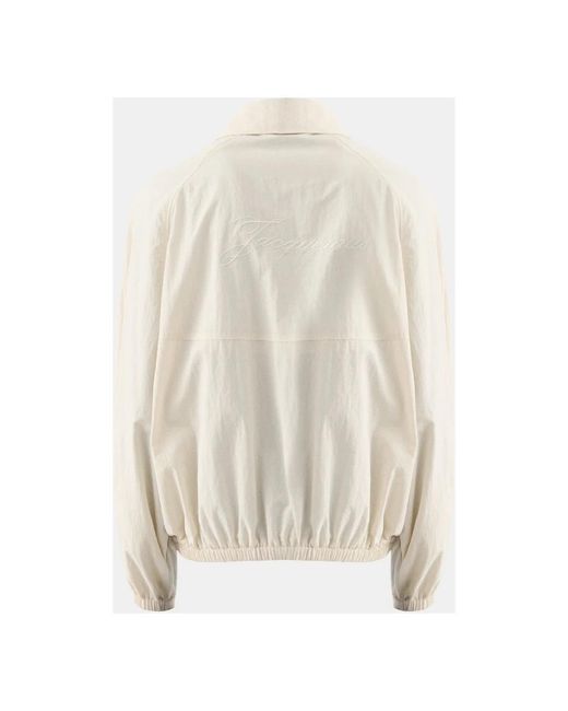 Jacquemus Jassen ,Wit ,Le Coupe‑Vent Jacket in het Natural voor heren