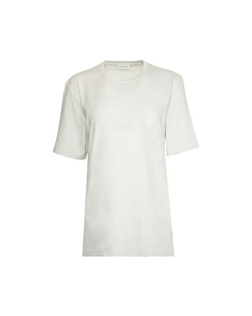 Saint Laurent White T-Shirts