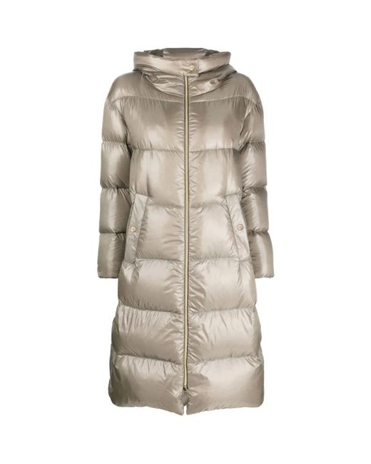 Down Coats di Herno in Natural