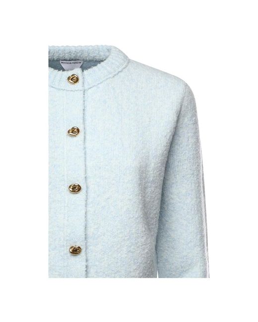 Bottega Veneta Blue Cardigans