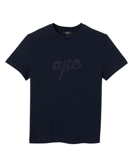 A.P.C. Blue T-Shirts for men