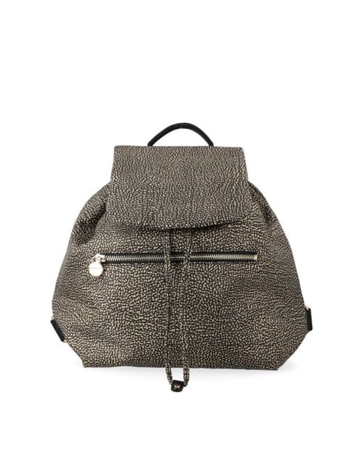 Borbonese Gray Backpacks