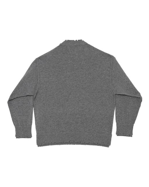 FEDERICO CINA Truien & Vesten ,Grijs ,Corset Distressed Cardigan in het Gray