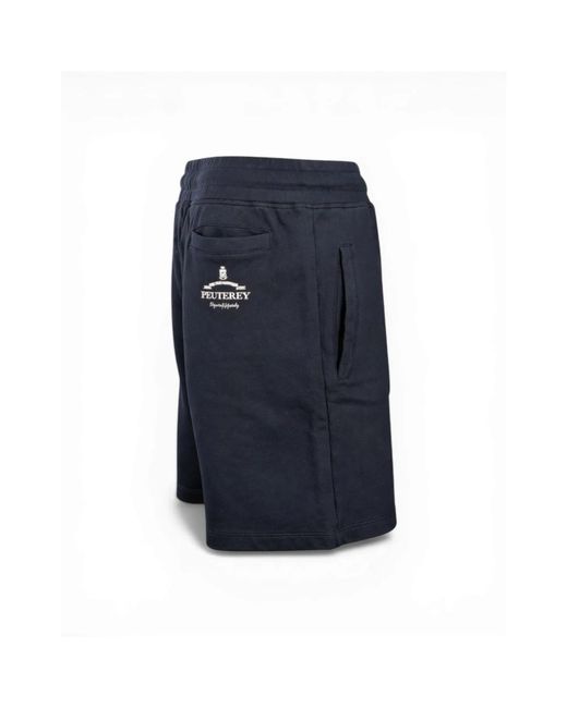 Peuterey Leon Shorts in het Blue voor heren