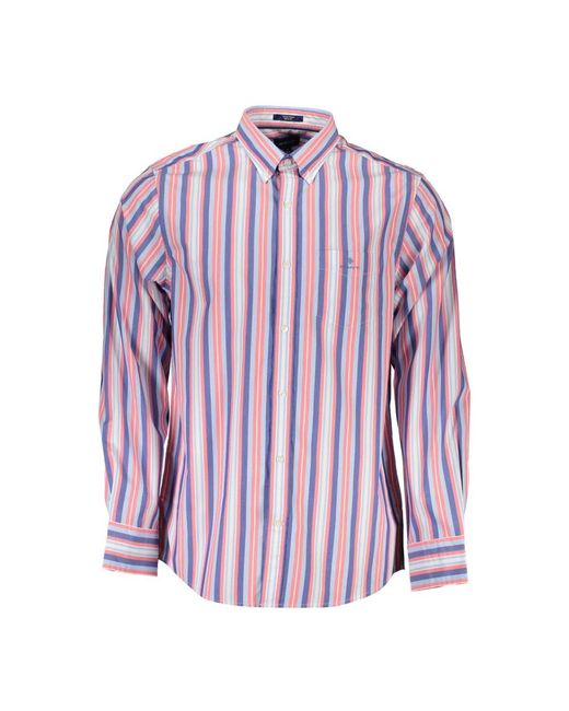 Gant Purple Cotton Shirt for men