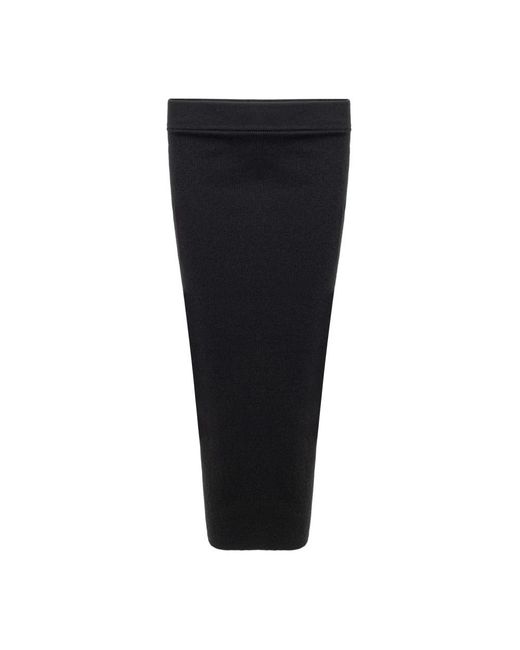 Tom Ford Kleedjes ,Zwart ,Kasjmier Lange Kasjmier Rechte Rok in het Black
