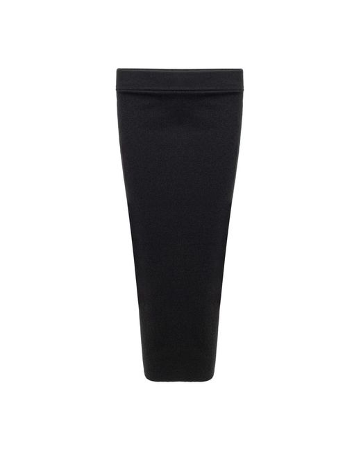 Tom Ford Kleedjes ,Zwart ,Kasjmier Lange Kasjmier Rechte Rok in het Black