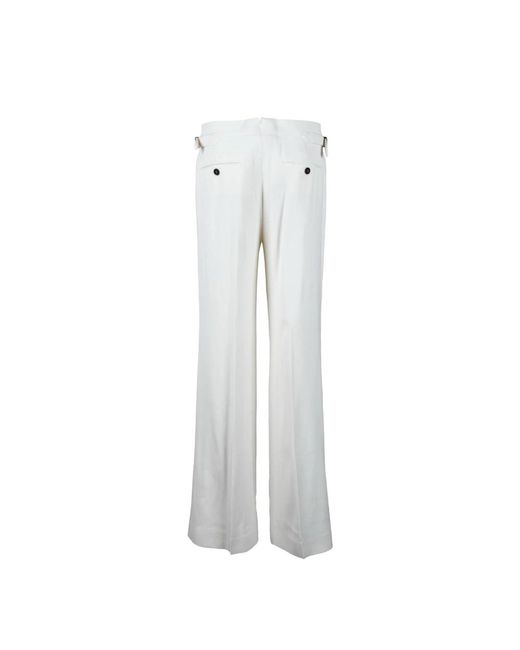 Tom Ford White Wide Trousers