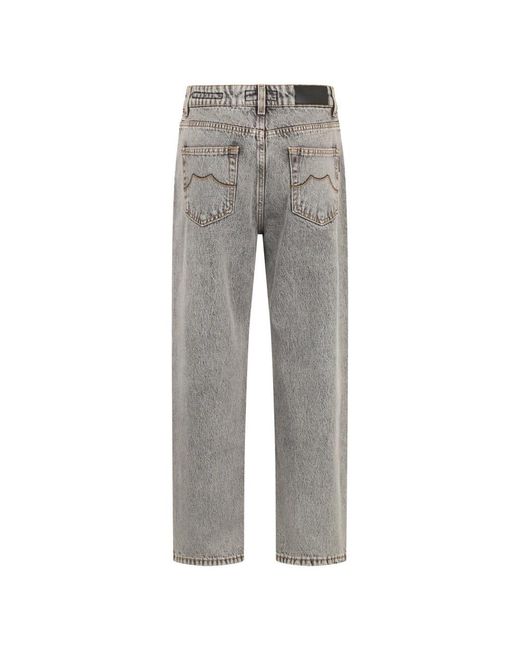 Moorer Gray Straight Fit Jeans