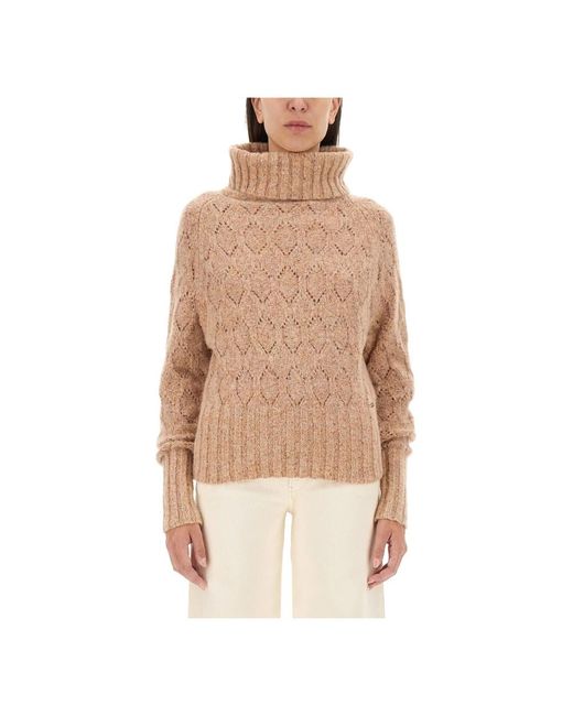 Turtlenecks Kiton de color Natural