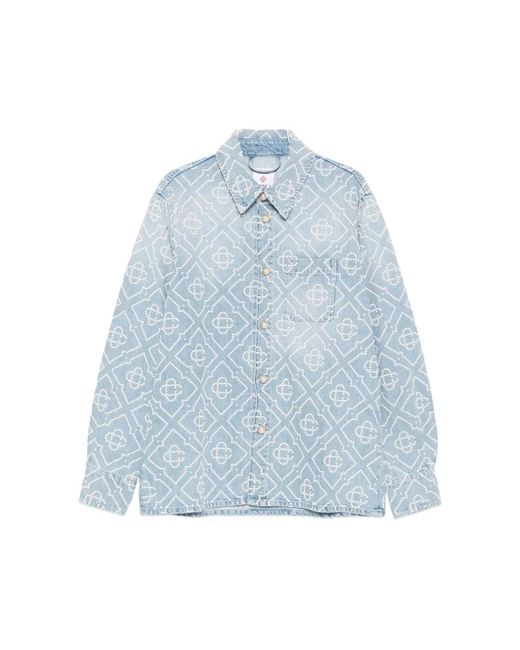 Casablanca Blue Denim Jackets for men