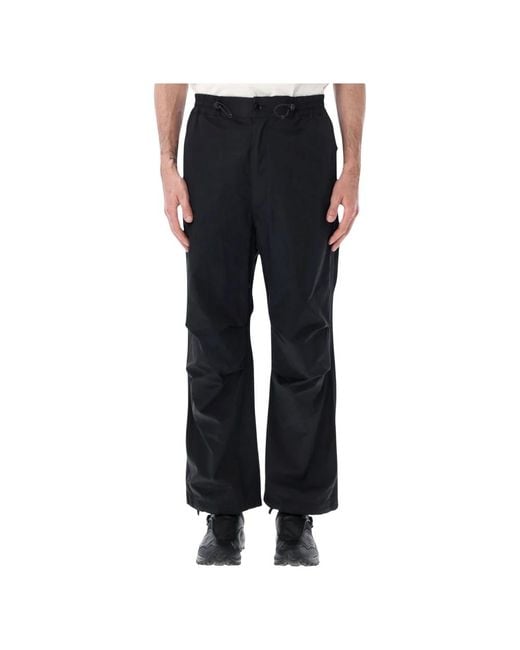 Nanamica Black Wide Trousers for men