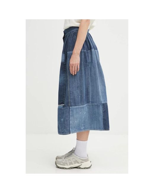 Visvim Midi Skirts in het Blue