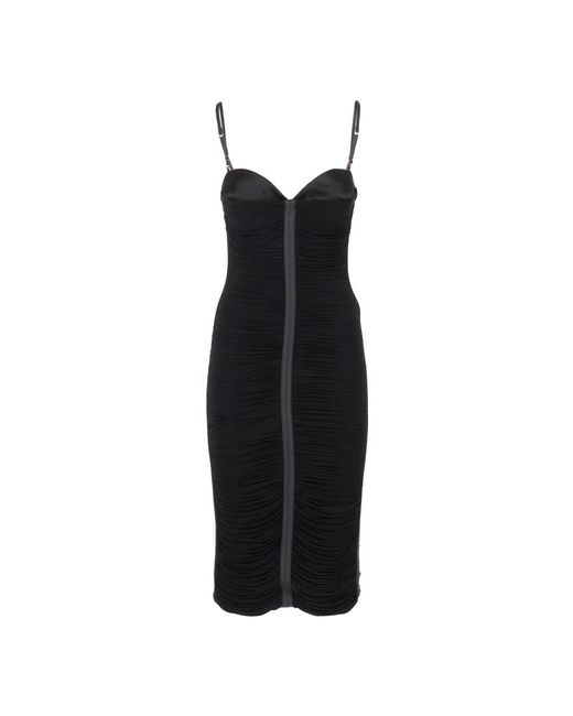 Elisabetta Franchi Black Midi Dresses