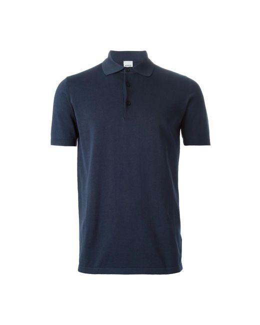 Aspesi Navy polo shirt für männer,weißes polo-shirt erhöht casual-stil,schwarzes polo-shirt für männer in Blue für Herren