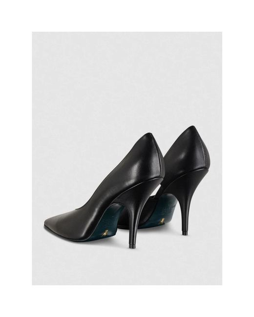 Patrizia Pepe Black Minimalistische schwarze high heels