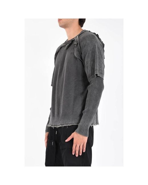DIESEL Long Sleeve Tops in het Gray voor heren