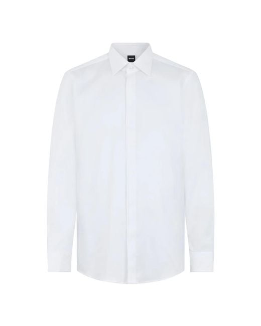 Boss White Formal Shirts for men