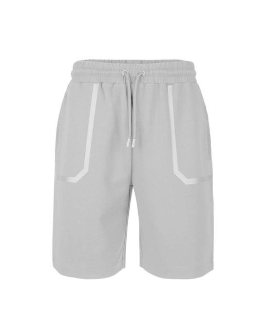 Bomboogie Gray Casual Shorts for men