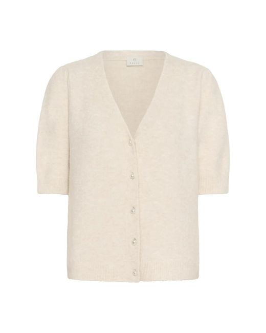 Cardigans Kaffe de color Natural