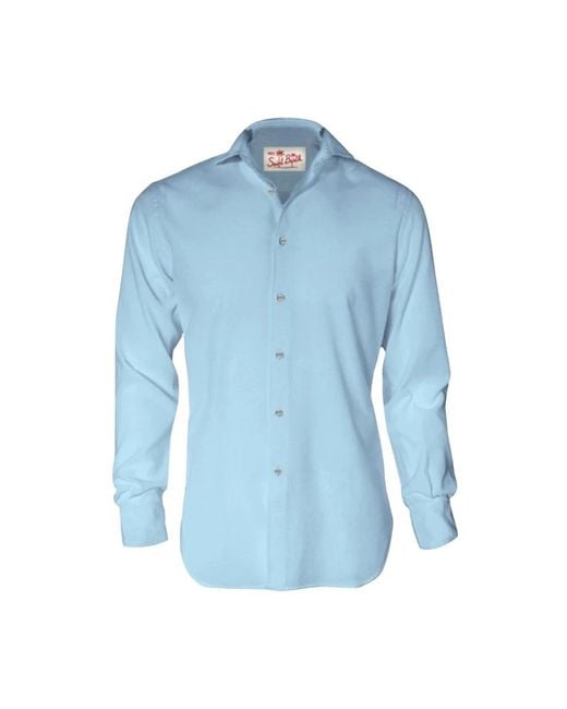 Mc2 Saint Barth Blue Formal Shirts for men