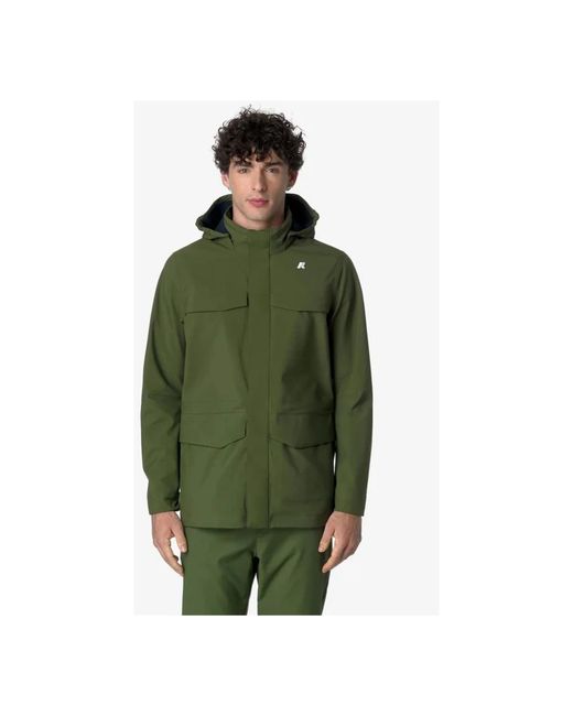 Light Jackets K-Way de hombre de color Green