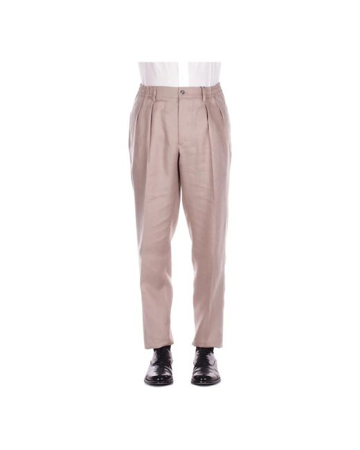 Tagliatore Gray Straight Trousers for men