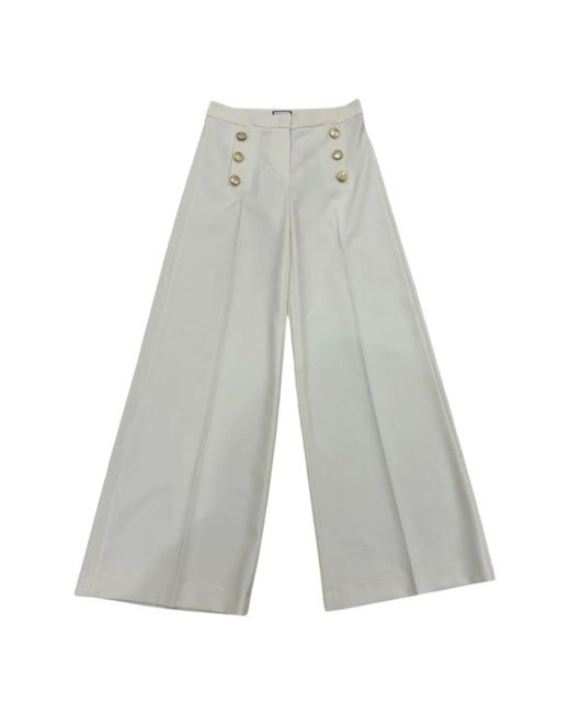 Seductive Gray Wide Trousers