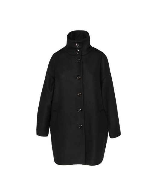 Single-Breasted Coats Sessun de color Black
