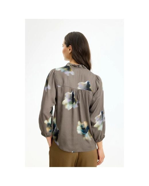 Blouses iN FRONT de color Brown
