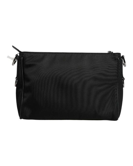Dolce & Gabbana Black Leopard Jacquard Crossbody Tasche