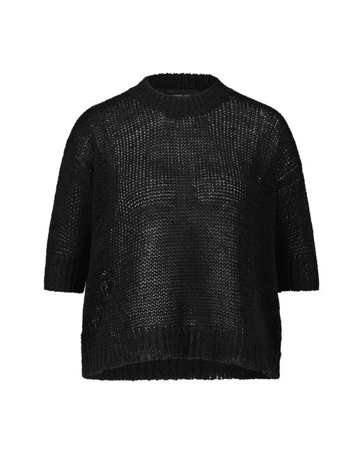 Roberto Collina Chunky strick oversized pullover in Black für Herren