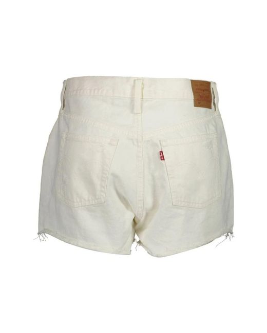 Levi's Natural Denim Shorts