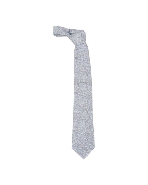 Etro Paisley-Krawatte in White für Herren