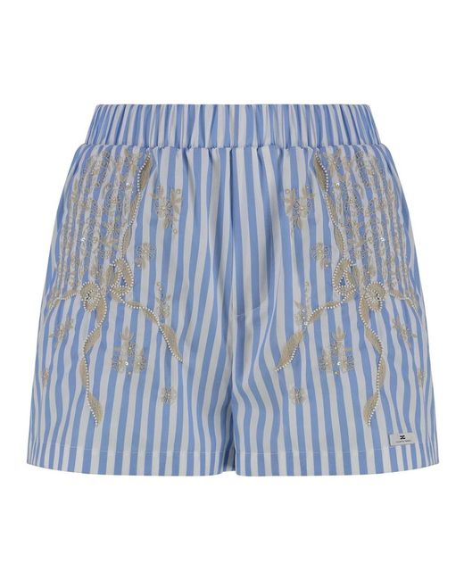 Short Shorts Elisabetta Franchi de color Blue
