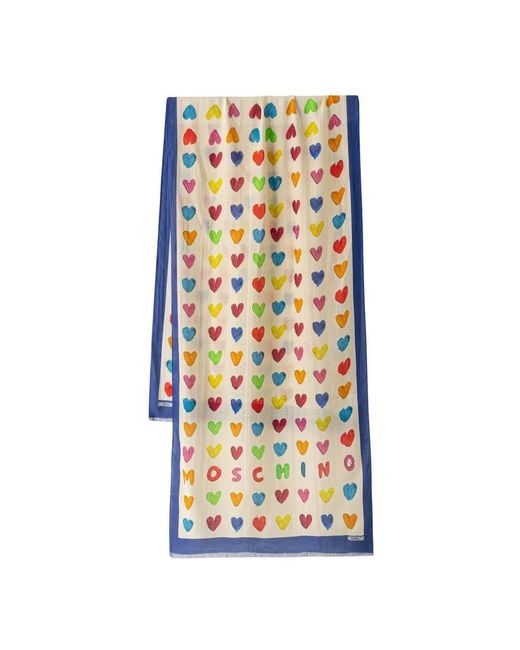 Scarves di Moschino in Blue
