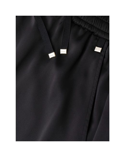 Wide Trousers Herno de color Black