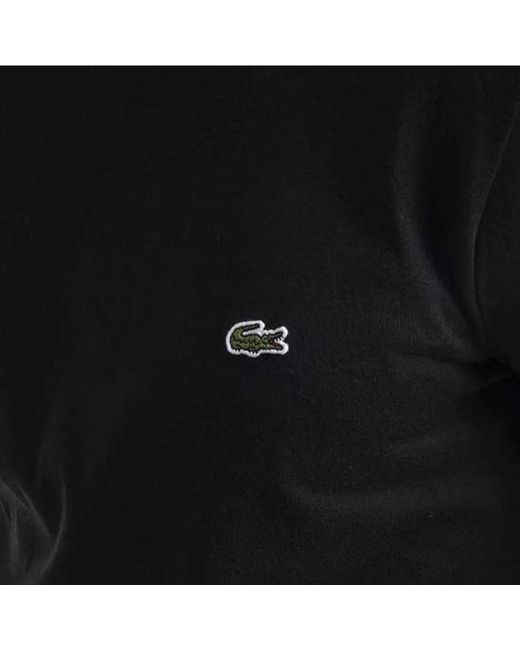 Lacoste Premium pima baumwoll t-shirt in Black für Herren