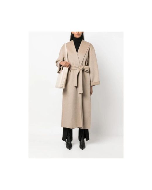 By Malene Birger Natural Belted Coats